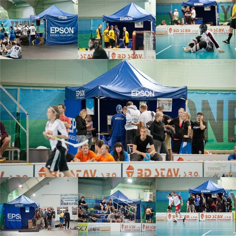 stánek přímého tisku a real time prezentace fotografií na florbalovém turnaji Hornet`s Cup 2012