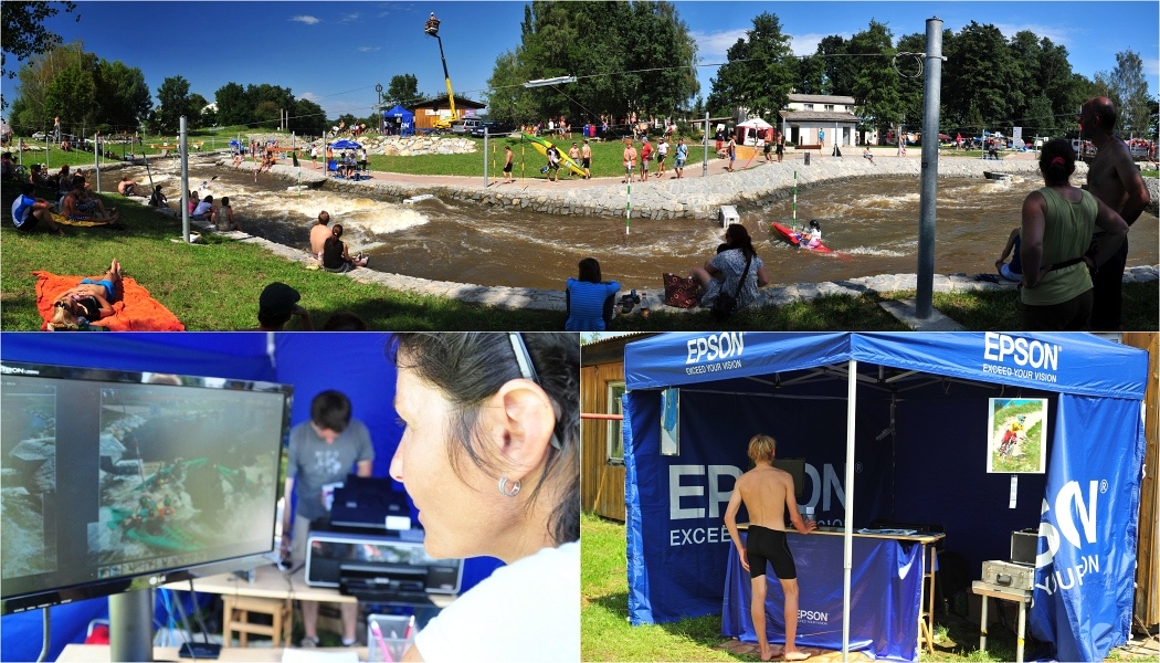 stánek přímého tisku a real time prezentace fotografií na Wave festivalu 2012